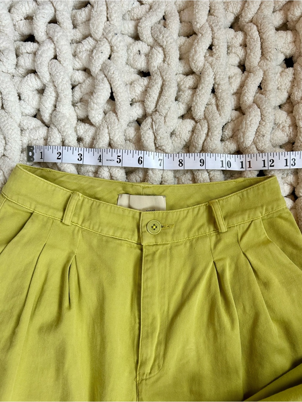 💚 Paloma Wool Lime Green Wide-Leg Trousers - Picture 3 of 9